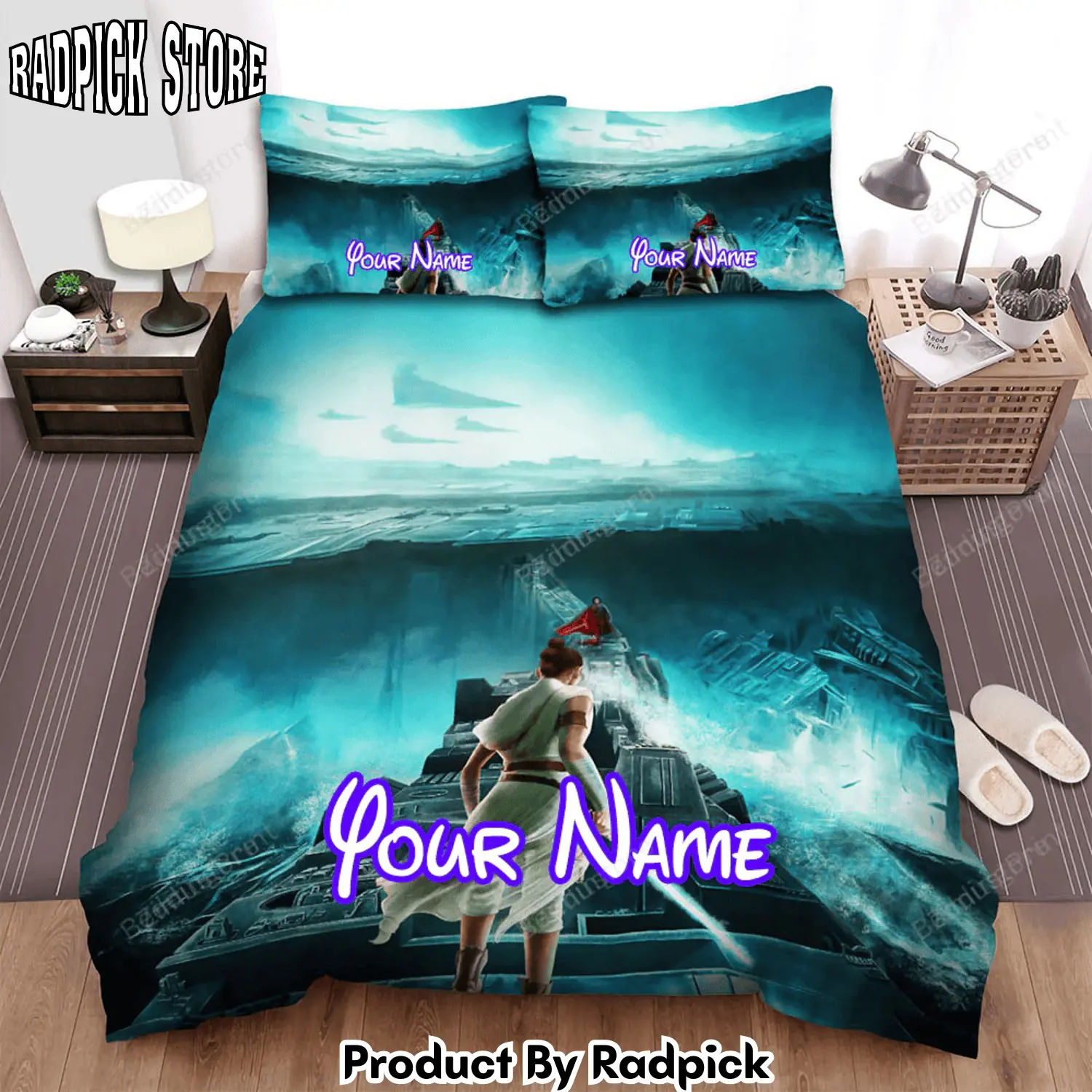 Radpick star wars episode ix the rise of skywalker december 20 movie poster bed sheets duvet cover personalized name bedding sets rp3271949